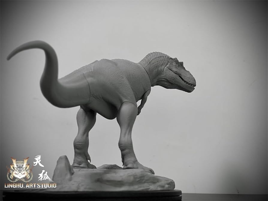 木彫　恐竜　ダスプレトサウルス　頭骨模型　1/10 木彫 恐竜 ダスプレトサウルス 頭骨模型 1/10